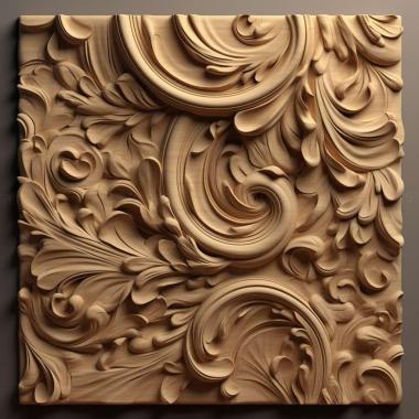 Patterns and decorations stl edge 2 3d model